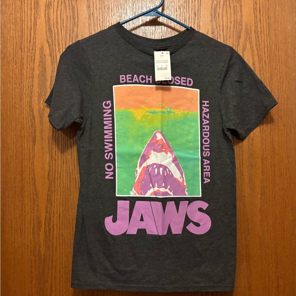 Jaws Graphic Kids T-Shirt - Gray